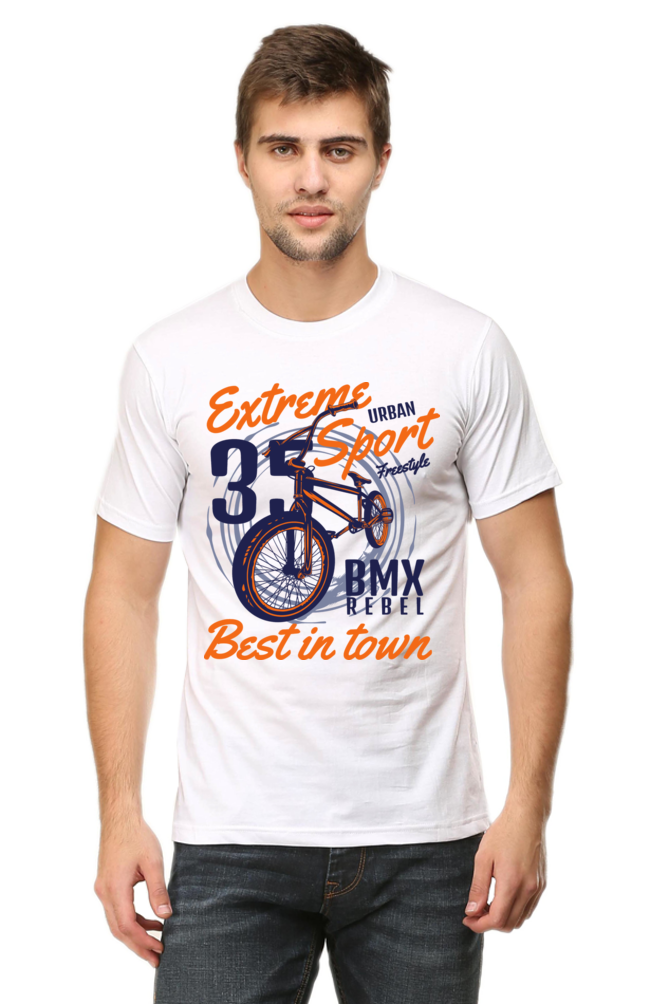 Bike Quote Round Neck T-shirt
