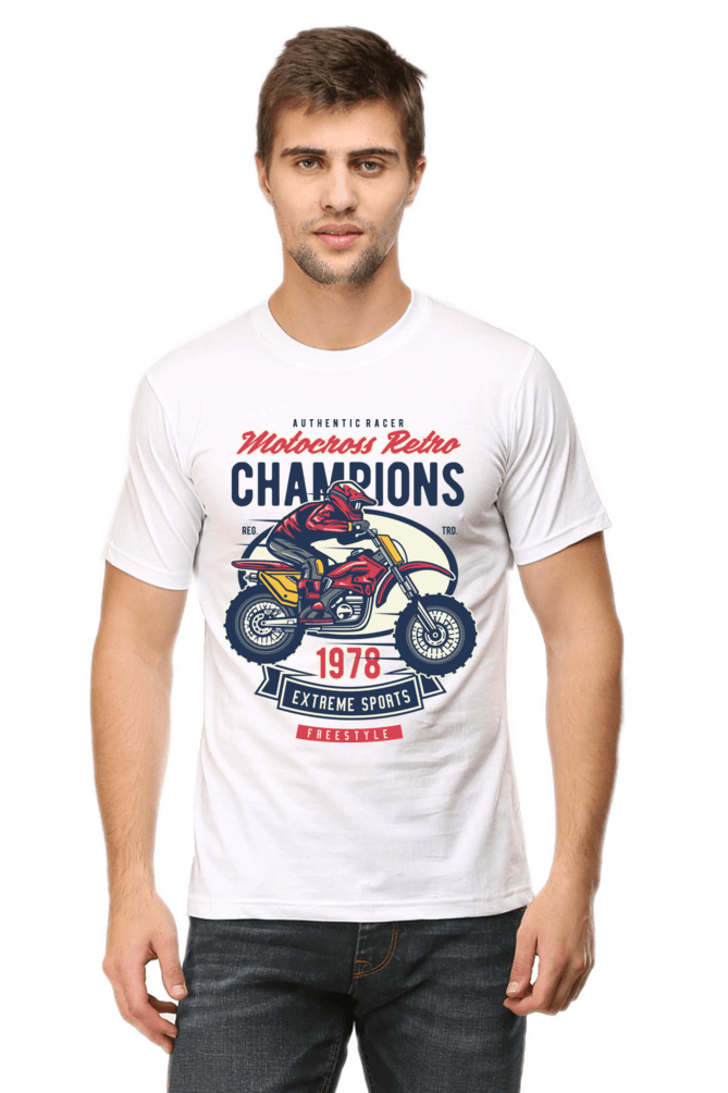 Bike Quote Round Neck T-shirt