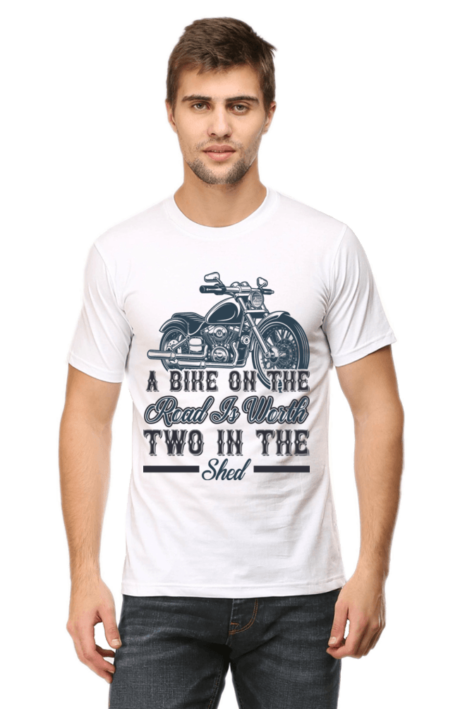 Bike Quote Round Neck T-shirt
