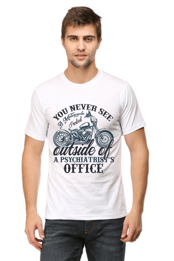 Bike Quote Round Neck T-shirt