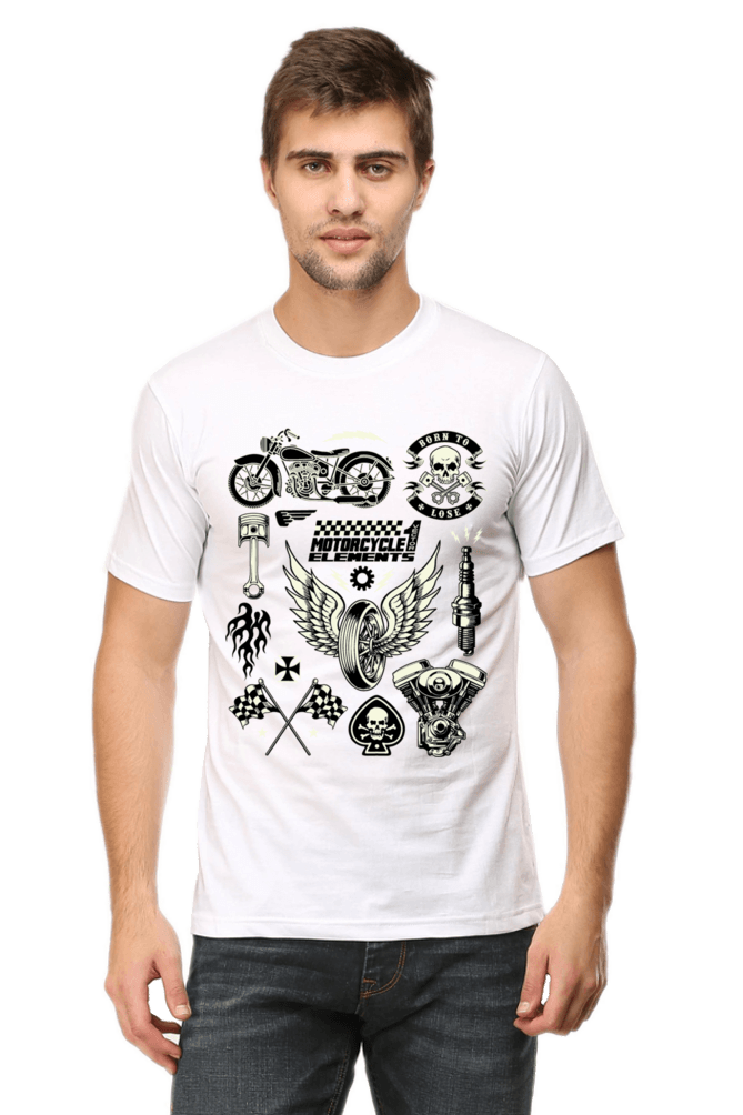 Bike Quote Round Neck T-shirt