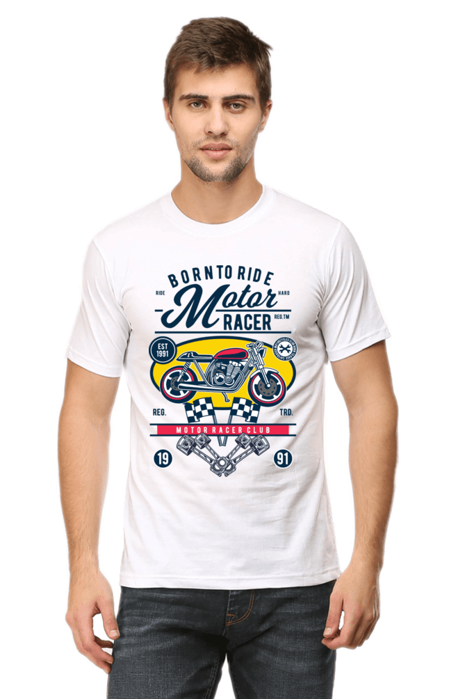 Bike Quote Round Neck T-shirt