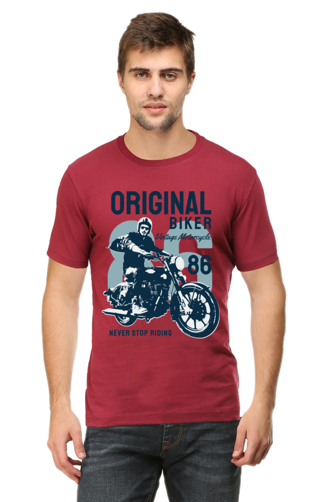 Bike Quote Round Neck T-shirt