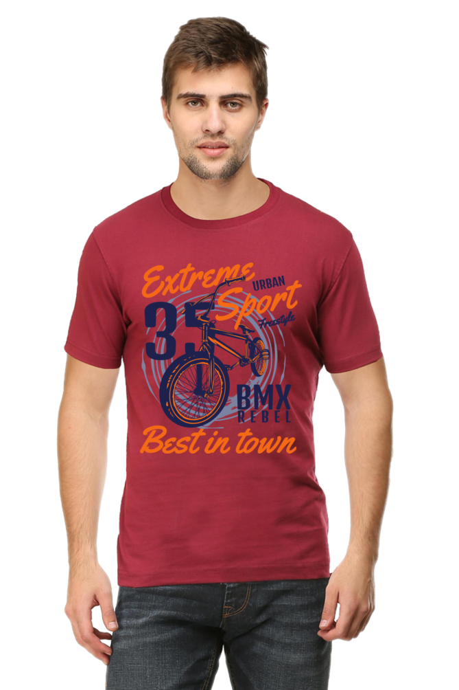 Bike Quote Round Neck T-shirt