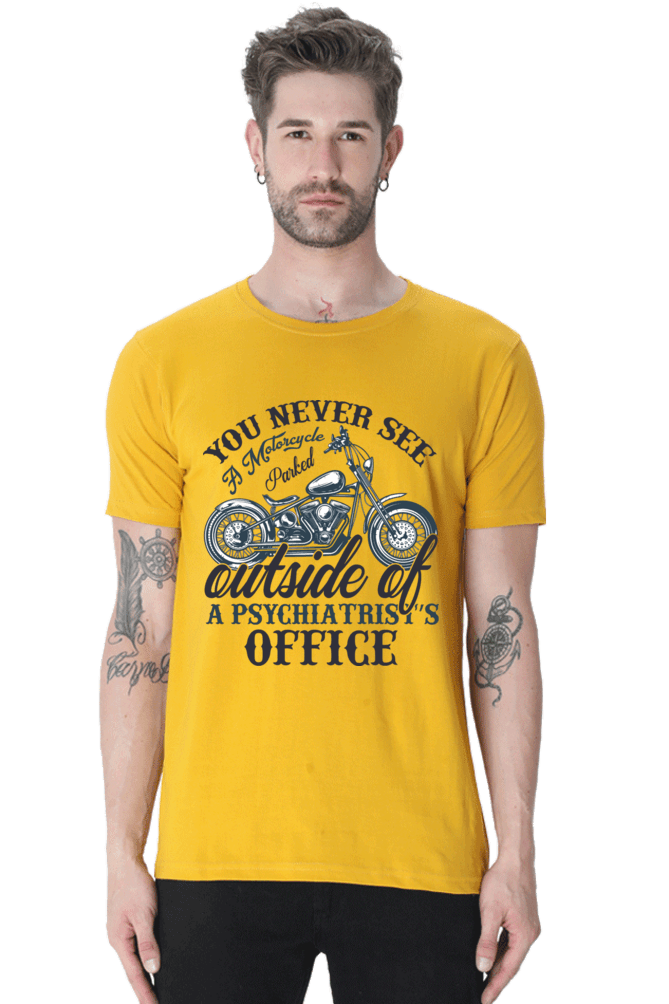 Bike Quote Round Neck T-shirt