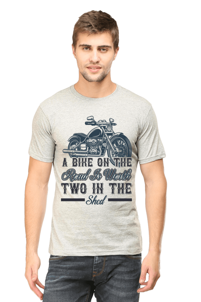 Bike Quote Round Neck T-shirt