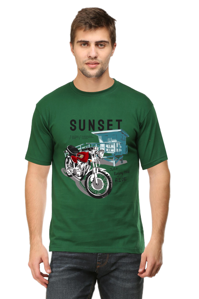 Bike Quote Round Neck T-shirt