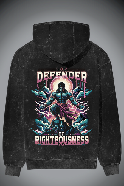 Warrior Acid Wash Hoodie