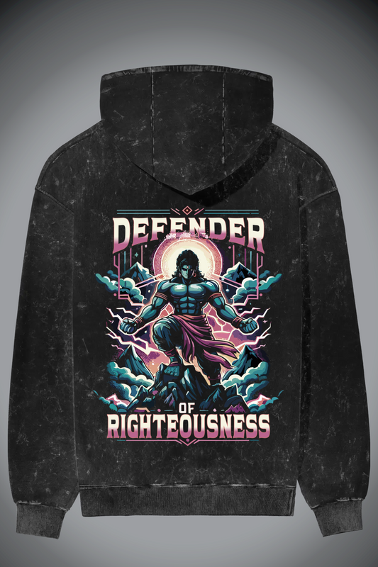 Warrior Acid Wash Hoodie