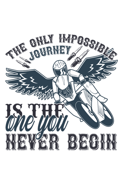 Bike Quote Round Neck T-shirt