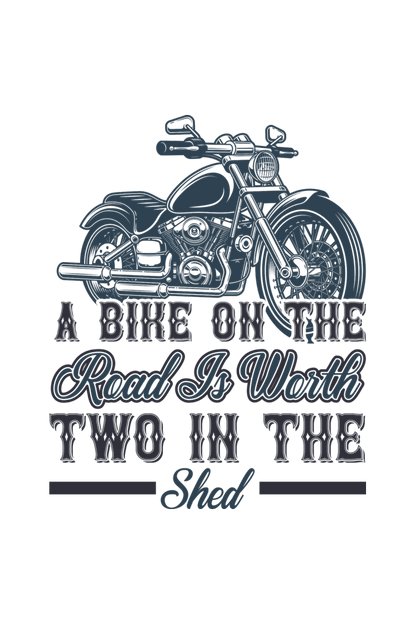 Bike Quote Round Neck T-shirt