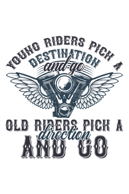Bike Quote Round Neck T-shirt
