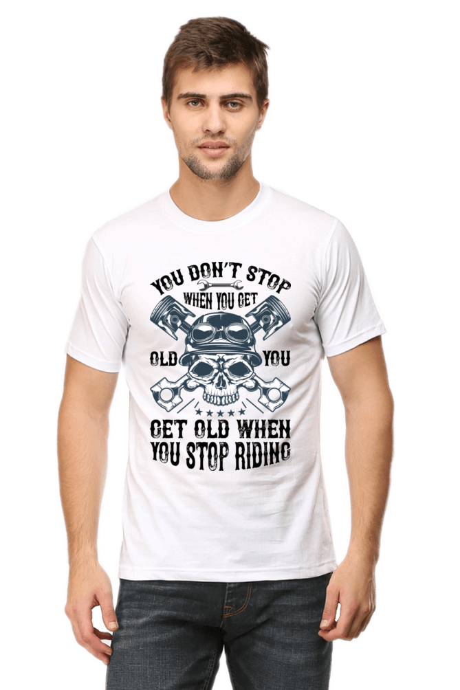 Bike Quote Round Neck T-shirt