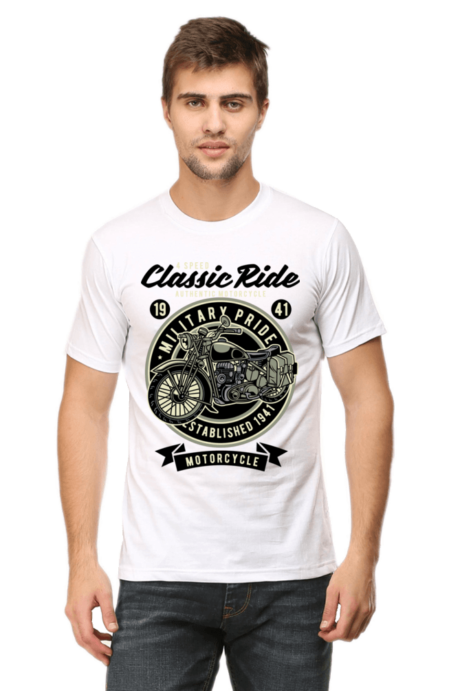 Bike Quote Round Neck T-shirt