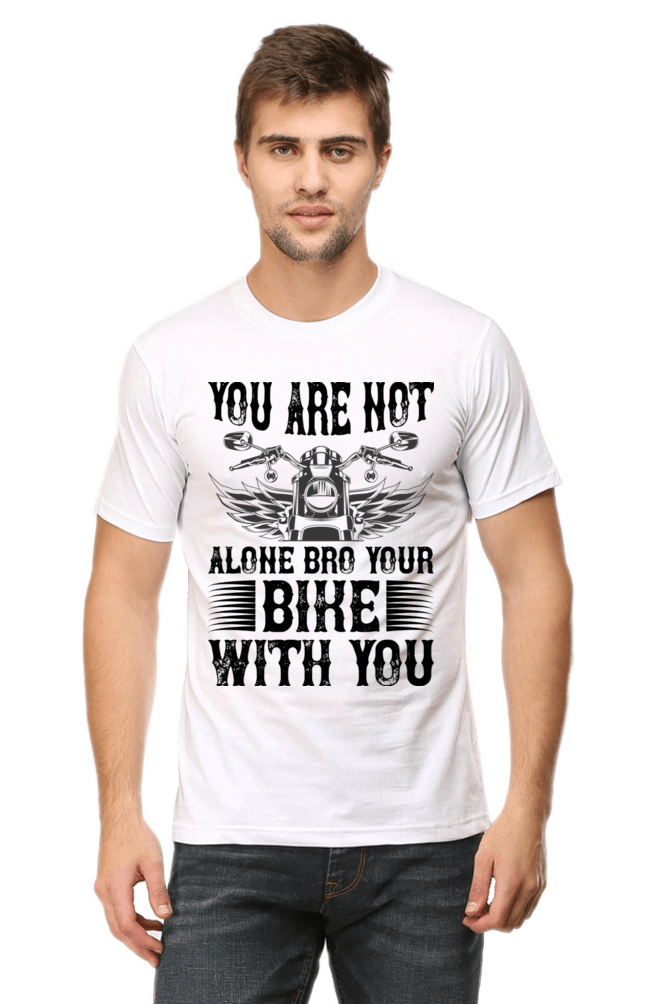 Bike Quote Round Neck T-shirt