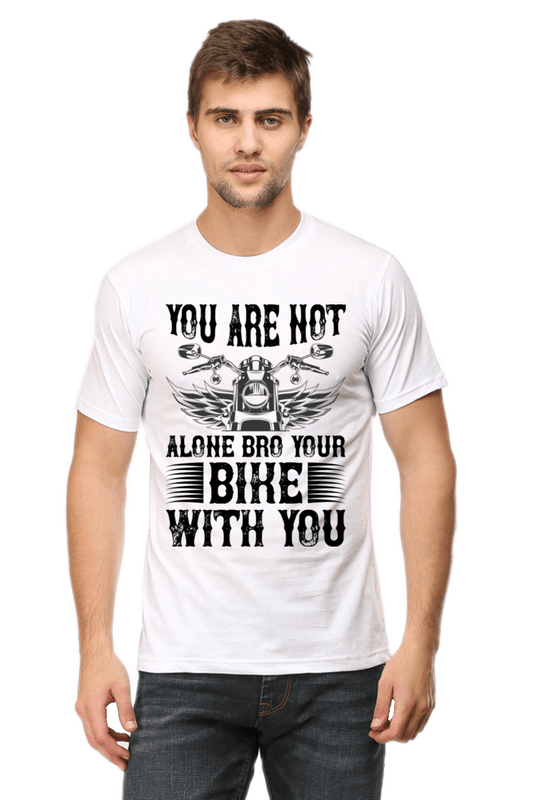 Bike Quote Round Neck T-shirt