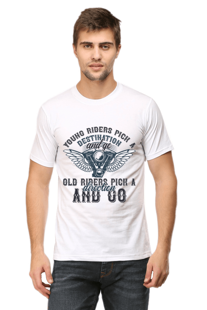 Bike Quote Round Neck T-shirt
