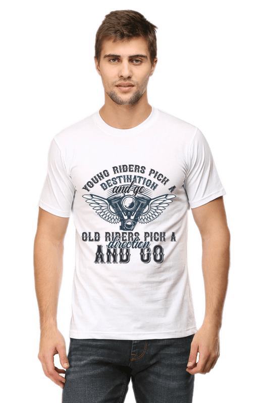 Bike Quote Round Neck T-shirt