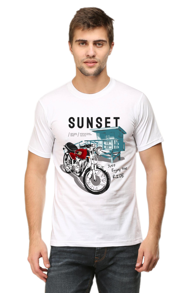 Bike Quote Round Neck T-shirt
