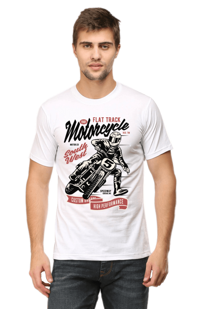 Bike Quote Round Neck T-shirt