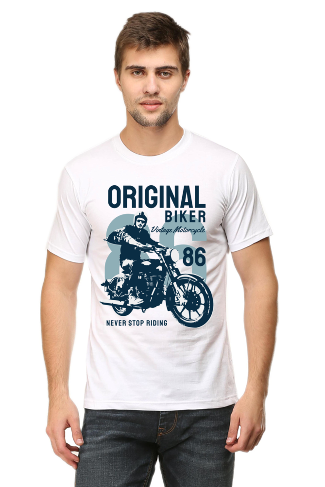 Bike Quote Round Neck T-shirt