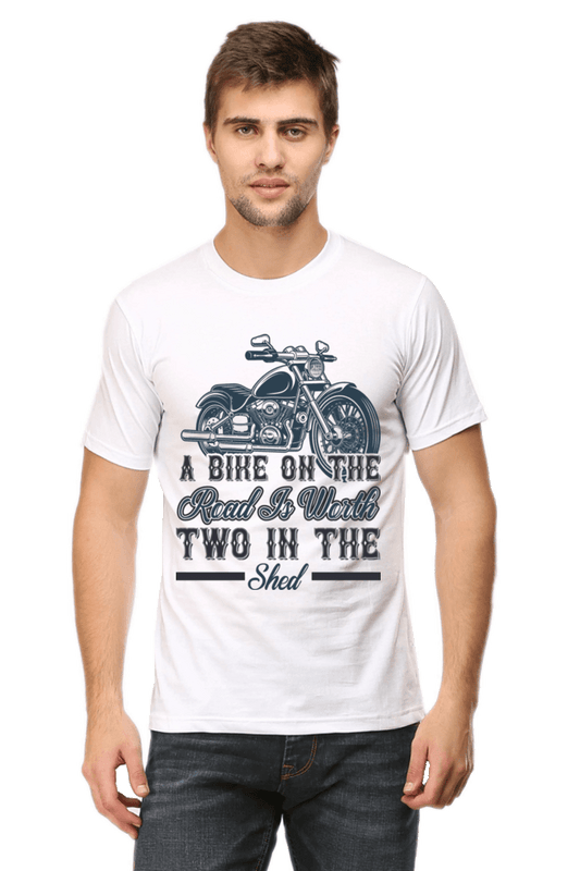 Bike Quote Round Neck T-shirt