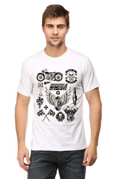 Bike Quote Round Neck T-shirt
