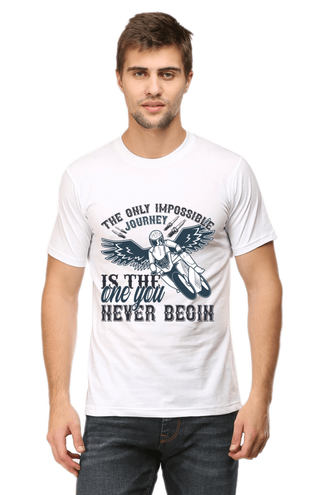 Bike Quote Round Neck T-shirt