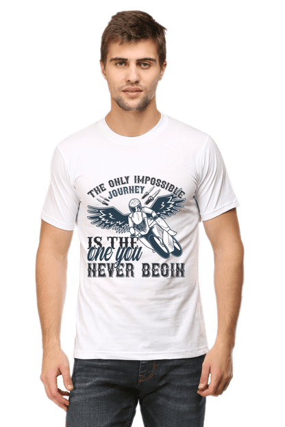 Bike Quote Round Neck T-shirt