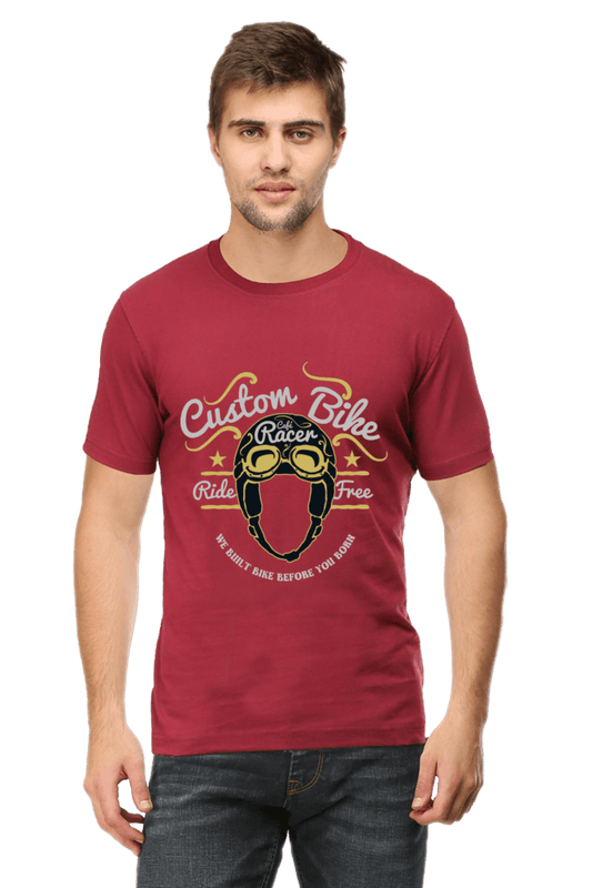 Bike Quote Round Neck T-shirt