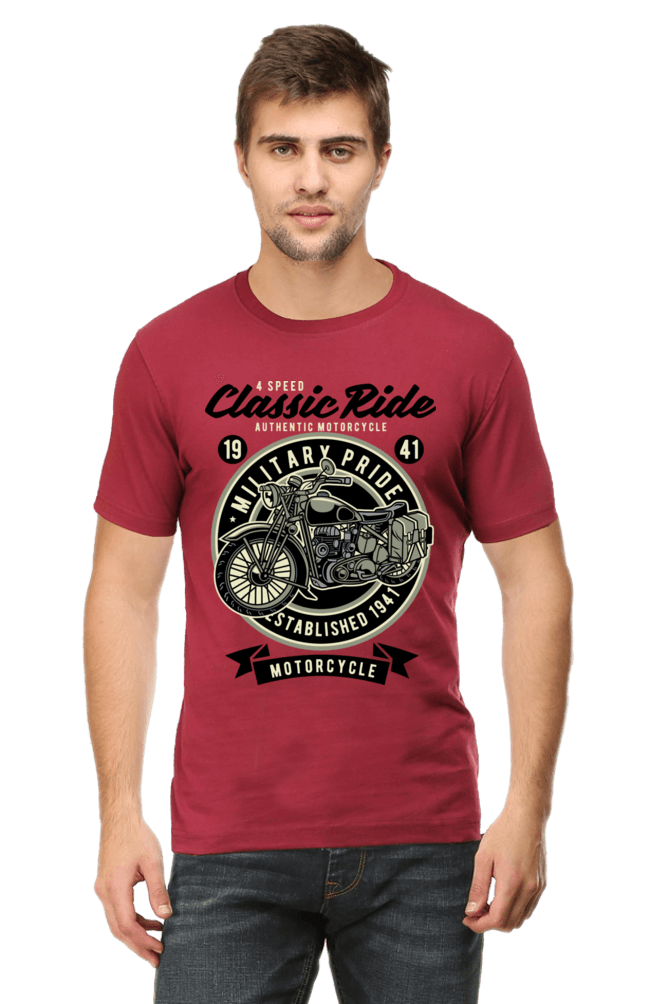 Bike Quote Round Neck T-shirt