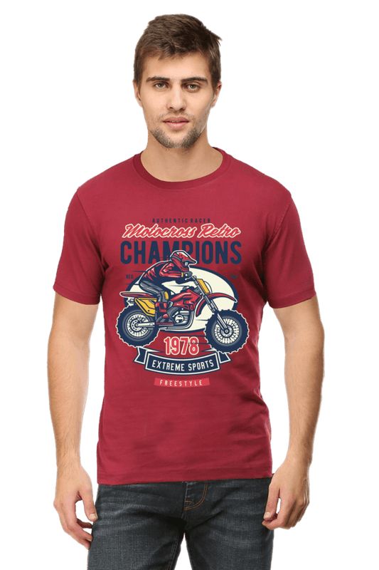 Bike Quote Round Neck T-shirt