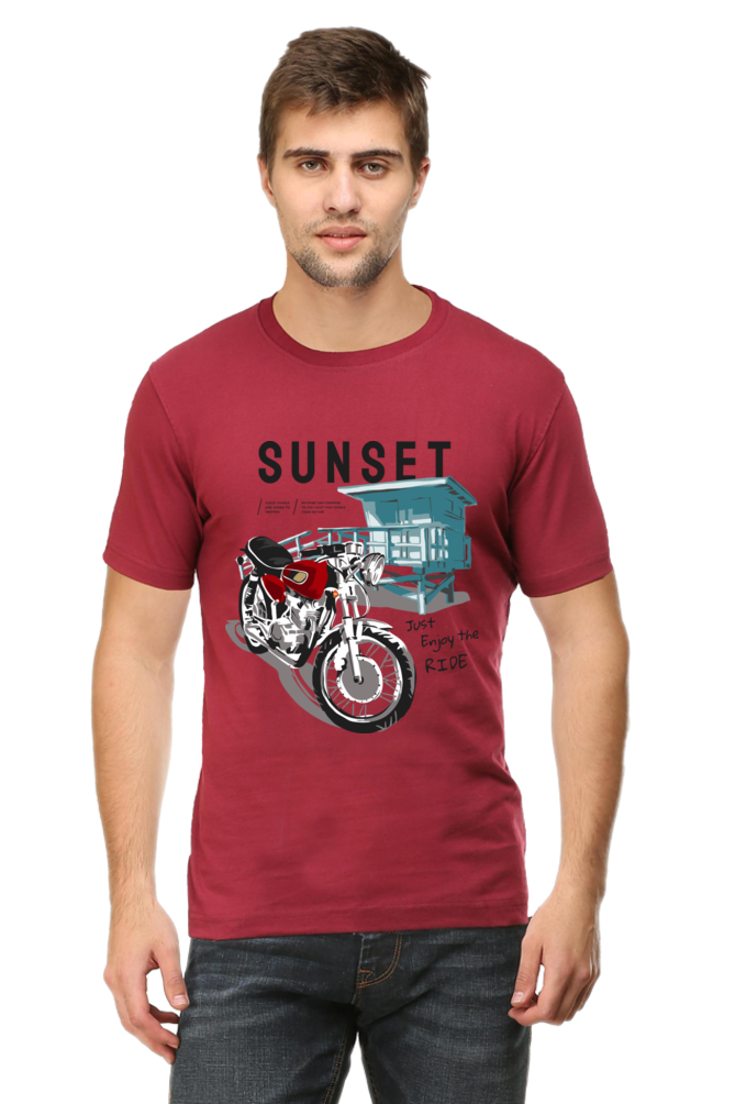 Bike Quote Round Neck T-shirt