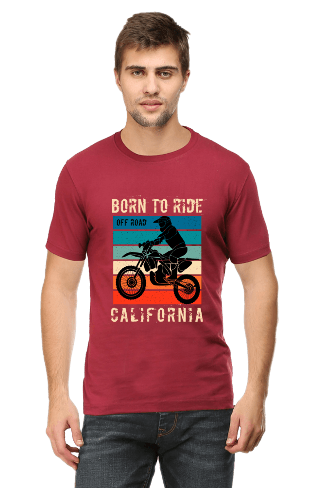 Born to Ride Round Neck T-shirt