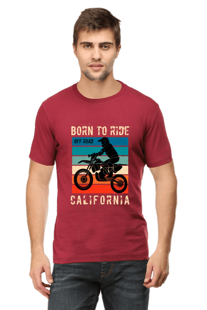 Born to Ride Round Neck T-shirt