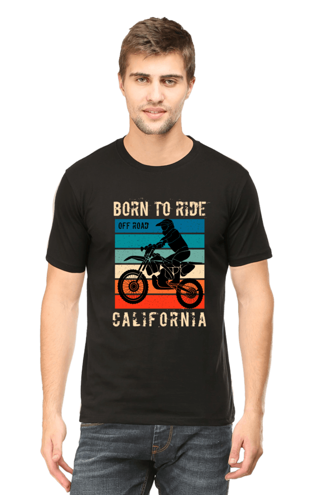 Born to Ride Round Neck T-shirt