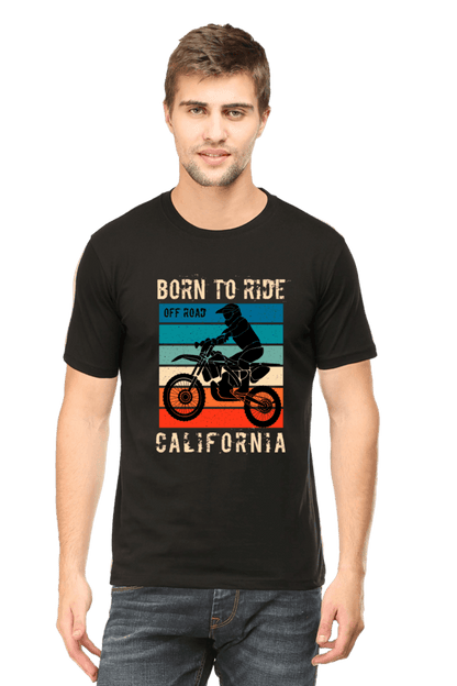 Born to Ride Round Neck T-shirt