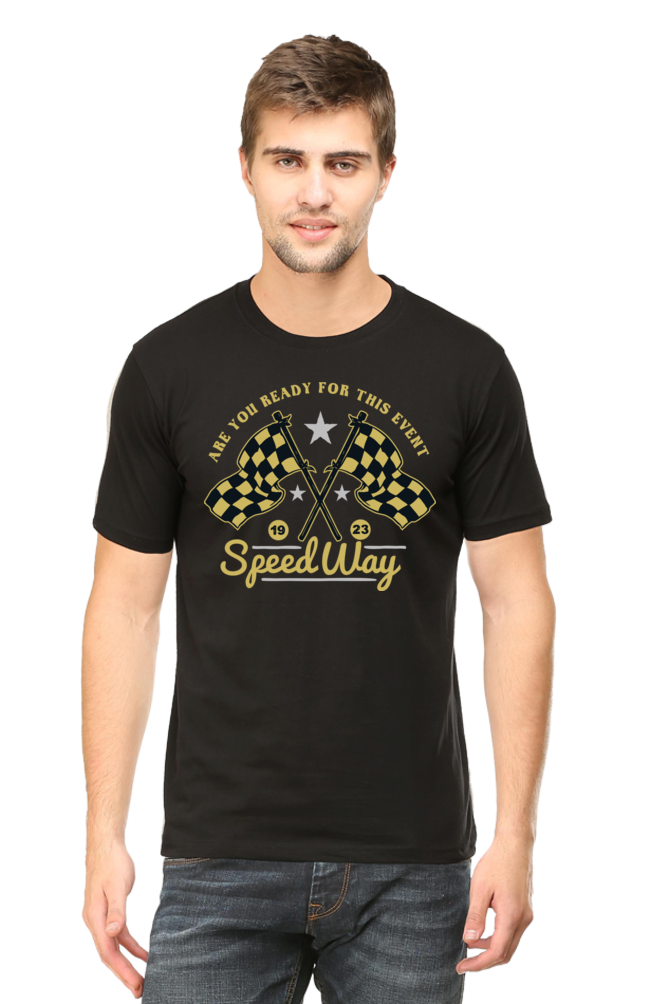 Bike Quote Round Neck T-shirt