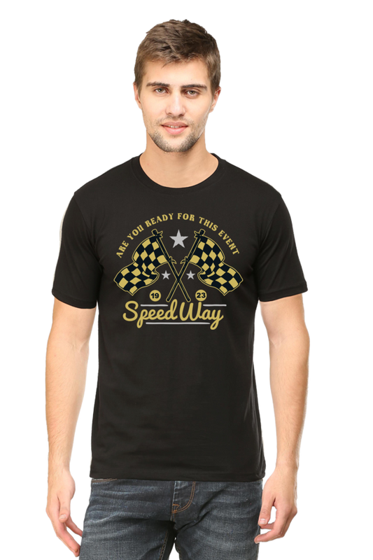 Bike Quote Round Neck T-shirt