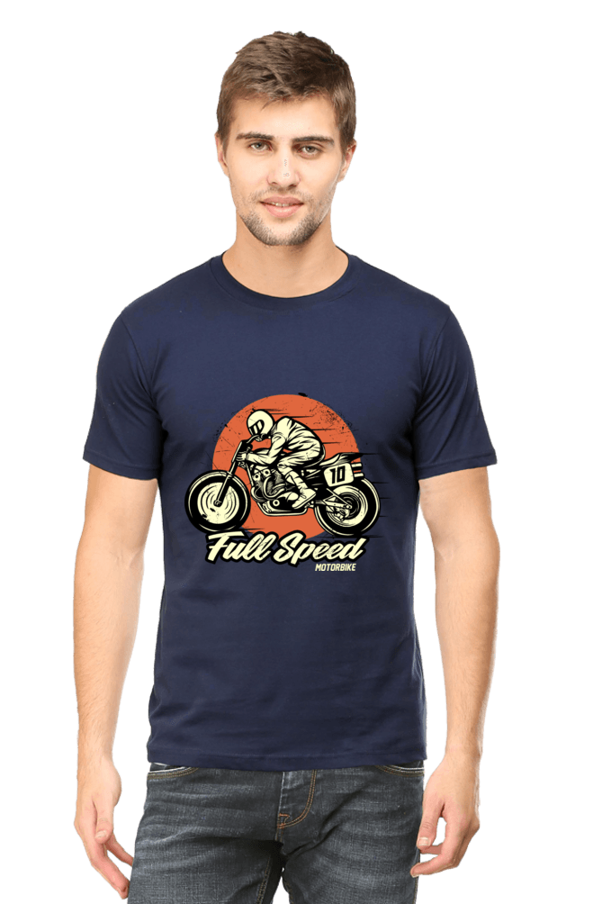 Bike Quote Round Neck T-shirt