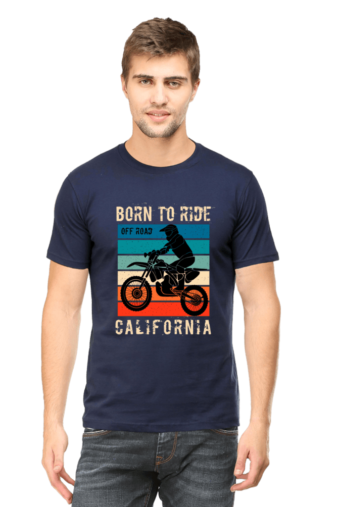 Born to Ride Round Neck T-shirt