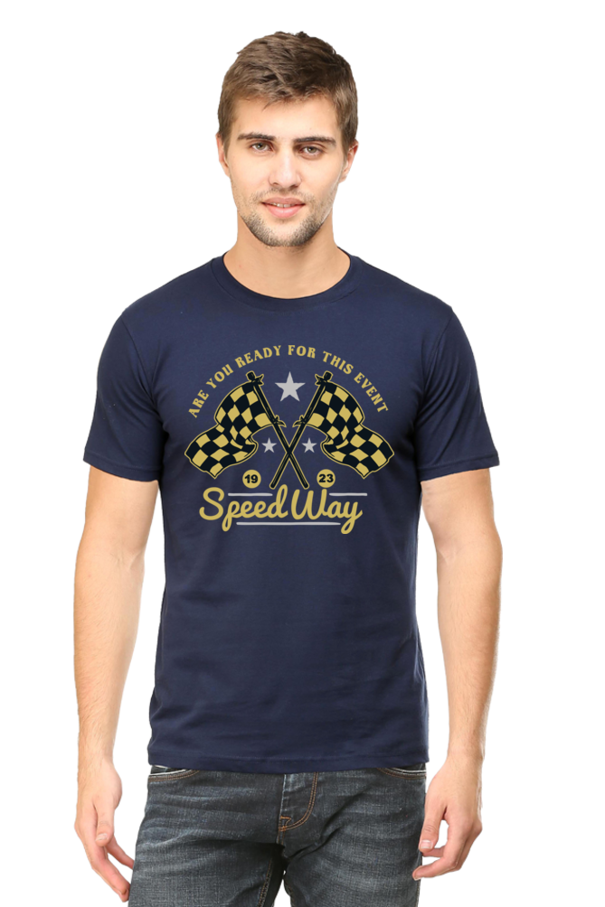 Bike Quote Round Neck T-shirt