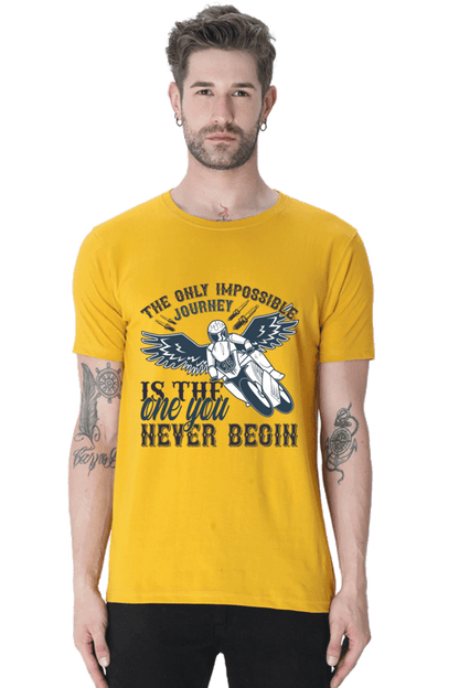 Bike Quote Round Neck T-shirt
