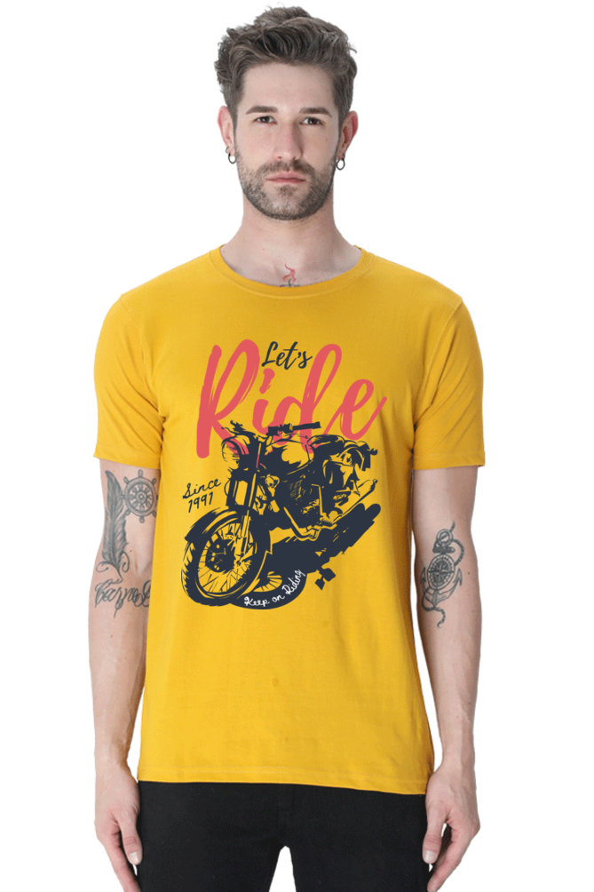 Bike Quote Round Neck T-shirt