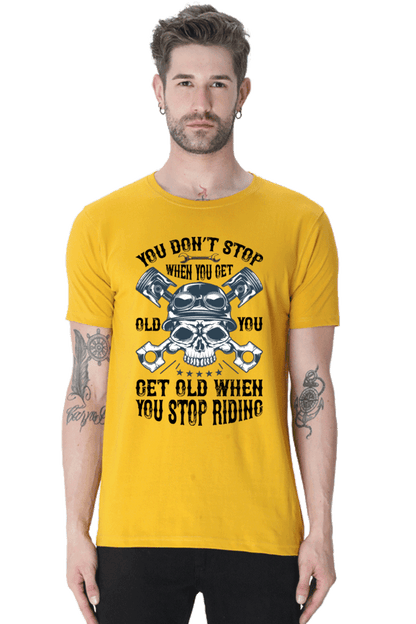 Bike Quote Round Neck T-shirt