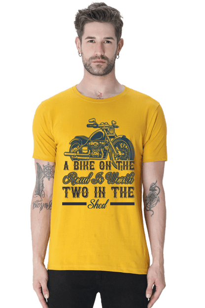 Bike Quote Round Neck T-shirt