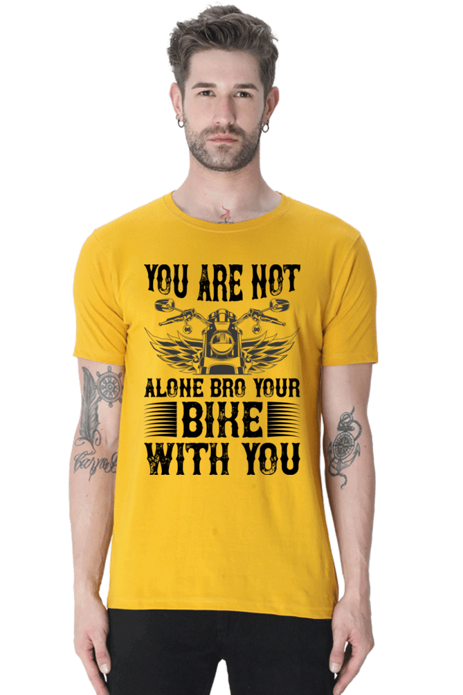 Bike Quote Round Neck T-shirt