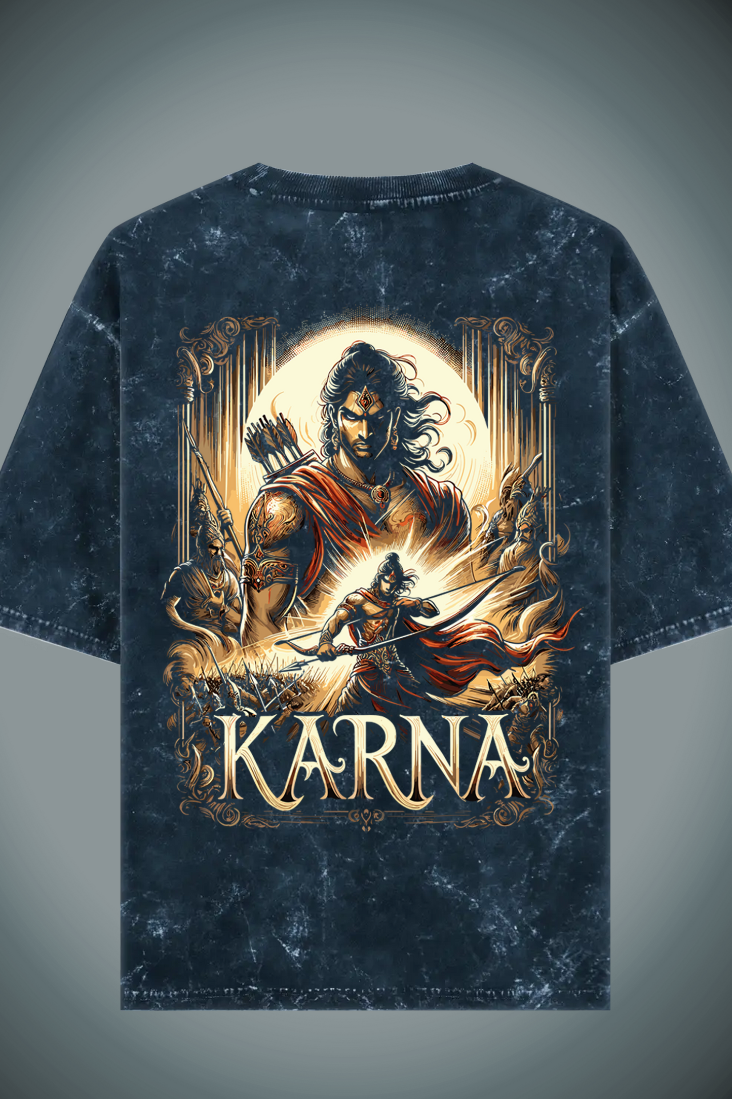 Warrior Acid Wash Oversized T-shirt