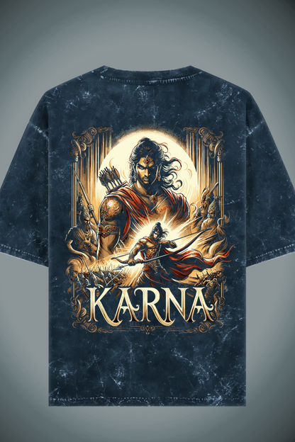 Warrior Acid Wash Oversized T-shirt