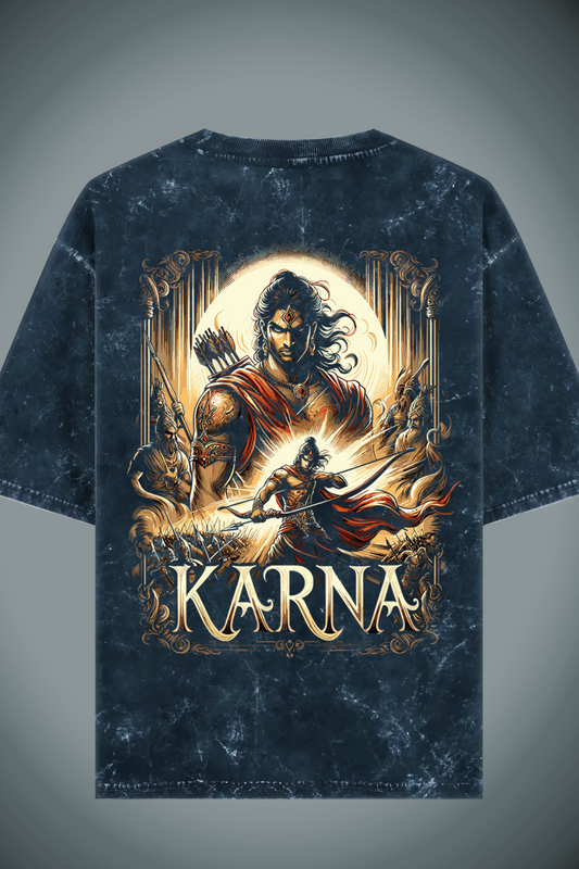 Warrior Acid Wash Oversized T-shirt